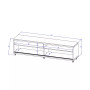 Utopia 70.47" Medium Density Fibreboard 5-Shelf TV Stand