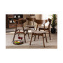 Danica Mid-Century Modern Transitional Fabric Upholstered 4 Piece Dining Chair Set