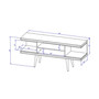 Utopia 53.14" Medium Density Fiberboard 4-Shelf TV Stand