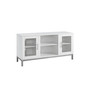 52" Avenue Wood TV Console with Metal Legs - White