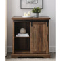 Modern Farmhouse Grooved Door Accent TV Stand