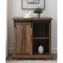 Modern Farmhouse Grooved Door Accent TV Stand
