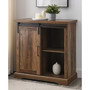 Modern Farmhouse Grooved Door Accent TV Stand