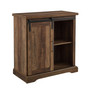 Modern Farmhouse Grooved Door Accent TV Stand