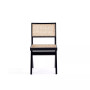 Hamlet 4-Piece Ash Wood and Natural Cane Rectangular Seat Dining Chair