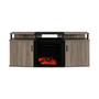 Delmar Electric Fireplace Tv Console For Tvs Up To 70 Inches