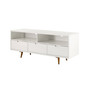 58" 3 Drawer Solid Wood TV Stand