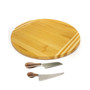 Bamboo 3 Piece Round Board and Aaron Probyn Cheese Knives Set