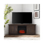 Camden 58" Corner TV Stand with Fireplace