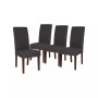 Ellison Mid-Century Panel Back Parsons Accent Dining Chair - Set Of 4