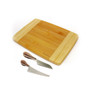 Bamboo 3 Piece Two-toned Board and Aaron Probyn Cheese Knives Set