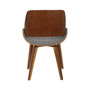 Fabrizzi Mid-Century Modern Dining Accent Chair Fabric