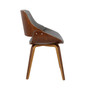 Fabrizzi Mid-Century Modern Dining Accent Chair Fabric