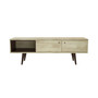 2 Cabinet Mid-Century 63.5" Wood TV Stand