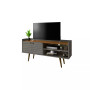Bogart 53.54" Medium Density Fiberboard 3-Shelf Television Stand