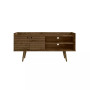 Bogart 53.54" Medium Density Fiberboard 3-Shelf Television Stand