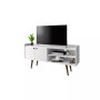 Bogart 53.54" Medium Density Fiberboard 3-Shelf Television Stand