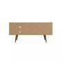 Bogart 53.54" Medium Density Fiberboard 3-Shelf Television Stand