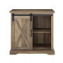 Rustic Farmhouse Barn Door TV Stand