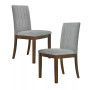 Everly 19.5" 2 Piece Upholstered Channel-back Dining Chair