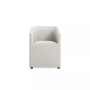 Anna 2 Piece Faux Leather Upholstered Round Dining Armchair Set