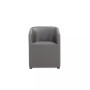 Anna 2 Piece Faux Leather Upholstered Round Dining Armchair Set