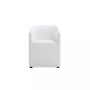 Anna 2 Piece Faux Leather Upholstered Round Dining Armchair Set