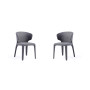 Conrad 2-Piece Woven Tweed Upholstered Dining Chair Set