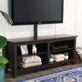 58" Wood Media TV Stand Console with Mount