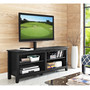 58" Wood Media TV Stand Console with Mount
