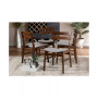 Devlin Mid-Century Modern Transitional Fabric Upholstered 4 Piece Dining Chair Set