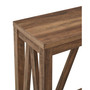 52" A-Frame Rustic Entry Console Table - Rustic Oak