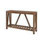 52" A-Frame Rustic Entry Console Table - Rustic Oak