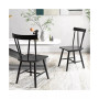 Dining Chairs Set of 2 Windsor Chairs Wood Armless Chairs with Solid Rubber Wood