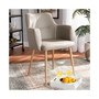 Martine Greyish Beige Faux Leather Dining Chair