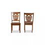 Gervais Modern and Contemporary Transitional 2-Piece Finished Wood Dining Chair Set