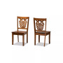 Gervais Modern and Contemporary Transitional 2-Piece Finished Wood Dining Chair Set