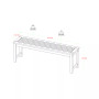 Acacia Wood Patio Dining Bench