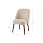 Bradley Rounded Back Dining Chair