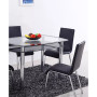 Bailee Modern Faux Leather Side Chairs, Set of 4