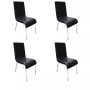 Bailee Modern Faux Leather Side Chairs, Set of 4