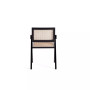 Hamlet 2-Piece Ash Wood and Natural Cane Rectangular Seat Dining Arm Chair