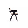 Hamlet 2-Piece Ash Wood and Natural Cane Rectangular Seat Dining Arm Chair