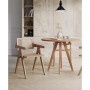 Hamlet 2-Piece Ash Wood and Natural Cane Rectangular Seat Dining Arm Chair
