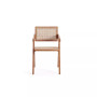 Hamlet 2-Piece Ash Wood and Natural Cane Rectangular Seat Dining Arm Chair