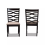 Lanier Modern and Contemporary Fabric Upholstered 2 Piece Dining Chair Set