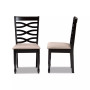 Lanier Modern and Contemporary Fabric Upholstered 2 Piece Dining Chair Set