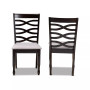 Lanier Modern and Contemporary Fabric Upholstered 2 Piece Dining Chair Set