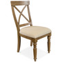 Aberdeen Off White Driftwood Expandable 7-Pc. Dining Set (Table & 6 Upholstered Side Chairs)