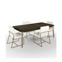 Drew & Jonathan Boulevard Dining 5-Pc Set (Rectangular Table + 4 Side Chairs)